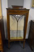 Edwardian Inlaid Mahogany Display Cabinet