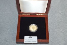 Guernsey Gold Proof £25 Coin - Queen Mother 95th Birthday 1995, approx 7.81g