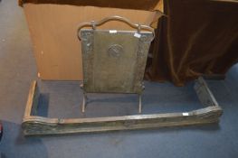 Chromed Brass Firescreen and Fender