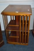 Edwardian Inlaid Mahogany Revolving Bookcase