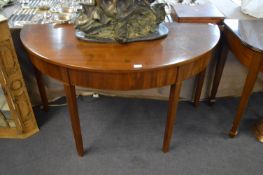 Reproduction Mahogany Half Round Hall Table