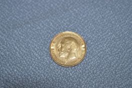 George V 1913 Gold Half Sovereign