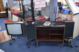 Bang & Olufsen Beocenter 2002 in Cabinet with Speakers and Beovision 7702 TV