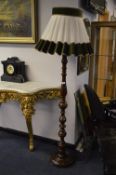 Walnut Standard Lamp with Shade