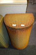 Lloyd Loom Golden Wicker Linen Basket