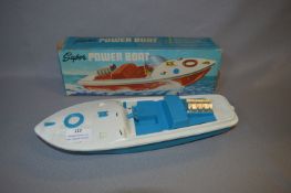 A. Wells & Co Battery Operated Power Boat with Box