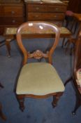 Victorian Mahogany Balloon Back Dining Chair