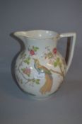 Adderleys Pottery Jug with Bird & Floral Decoration