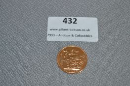 Elizabeth 2010 Gold Sovereign