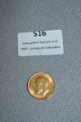 George V 1911 Gold Sovereign