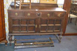 Oak Sideboard with Paneled Doors
