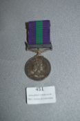 Queen Elizabeth II Malaya Medal with Ribbon to S-22549581 Sargent Snowden RASC