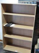 *Four Tier Bookshelf in Light Beech Finish
