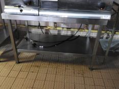 *Stainless Steel Appliance Stand with Upstand to R