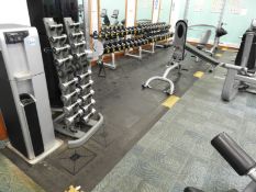 *84 Jordan 50x50 Rubber Gymnasium Mats with Chamfe