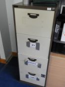 *Four Drawer Foolscap Filing Cabinet (Coffee & Cre