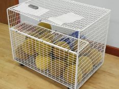 *Wire Basket Trolley Containing Foam Balls