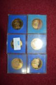Six William Wilberforce Solid Bronze Commemorative