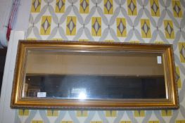 Gilt Framed Rectangular Wall Mirror