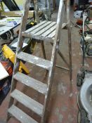 Five Tread Wooden Steps