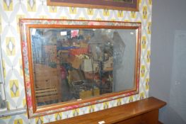 Large Floral Framed Wall Mirror