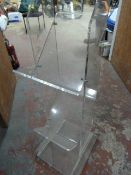 Clear Perspex Three Tier Display Shelves 116x25x32