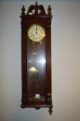 Mahogany Cased Pendulum Wall Clock