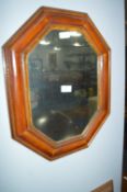 Hexagonal Framed Wall Mirror