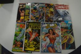 Quantity of Action Comics; DC, Marvel and Eclipse