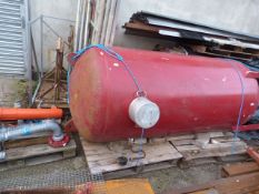 Large Steel Pressure Tank with Associated Pipework