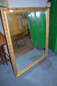 Large Gilt Framed Bevelled Edge Wall Mirror
