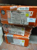 Three Boxes of 75x3.1mm Nail Gun Nails