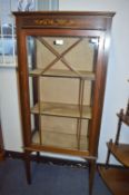 Edwardian Mahogany Inlaid Display Cabinet