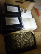 *Five Boxes of Assorted Screws and Frame Fixings