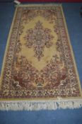 Brown Floral Patterned Rug 193x90cm