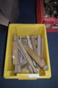Quantity of Wooden Rolling Pins and Spoons