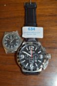 T.W. Steel Gents Wristwatch and a CWC Watch Case