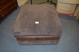 Brown Corduroy Pouffe Stool