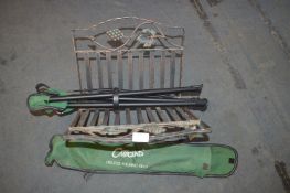 Decorative Wrought Metal Magazine Stand and a Fold