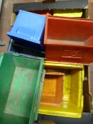 *Box of Assorted Plastic Storage Trays