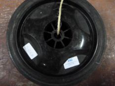 Two Plastic 24.5cm Wheels