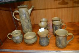 Alvingham Pottery Studio 10.5 Nine Piece Coffee Se