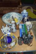 Assorted Pottery; Wash Bowl, Fruit Bowl, Chinese V