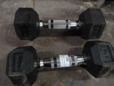 *Pair of York 3kg Dumbbells