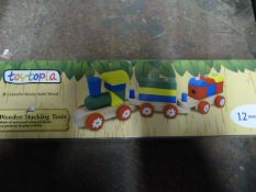 *Toytopia Wooden Stacking Train