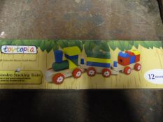 *Toytopia Wooden Stacking Train