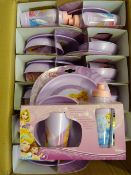 *Box of 12 Disney Princess Four Piece Dinner Sets
