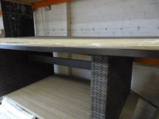 *Dark Brown Borneo Dining Table