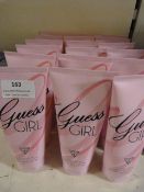 *Eighteen Tubes of Guess Girl Body Creme