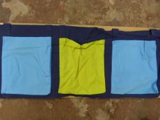 Blue Three Pocket Side Hanger for Mid Sleeper